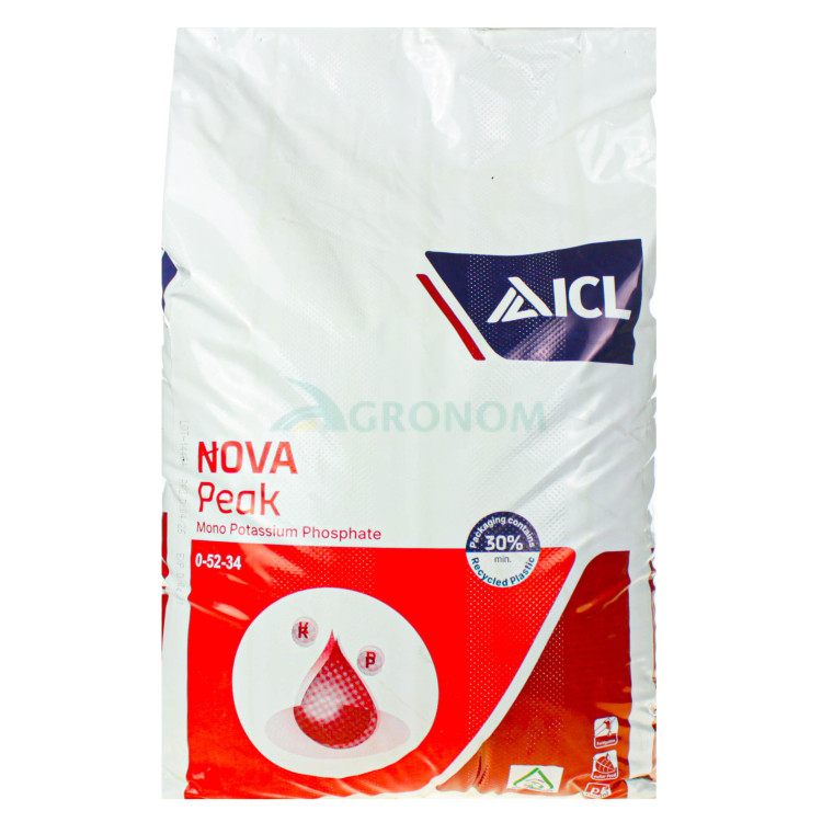 Удобрение Монокалийфосфат 0-52-34 Nova Peak 25 кг ICL Израиль